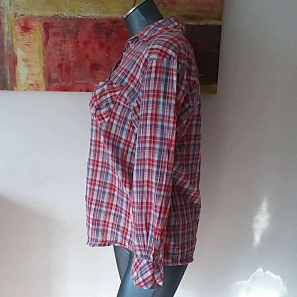 4/$20 KENSIE Pretty plaid puffy pockets - Picture 2 of 8